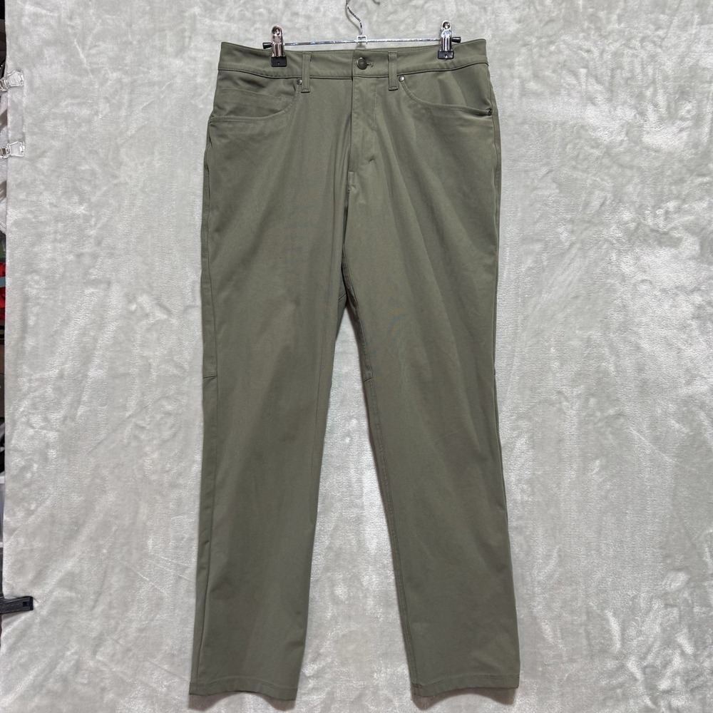 Lululemon Pants Mens 30 Olive Casual Performance Wear Outdoor Straight Fit